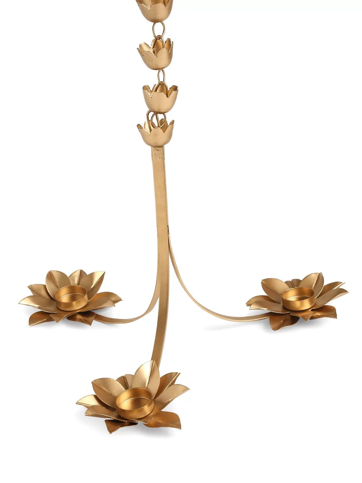 Tea Light Holder - Hanging Lotus Design