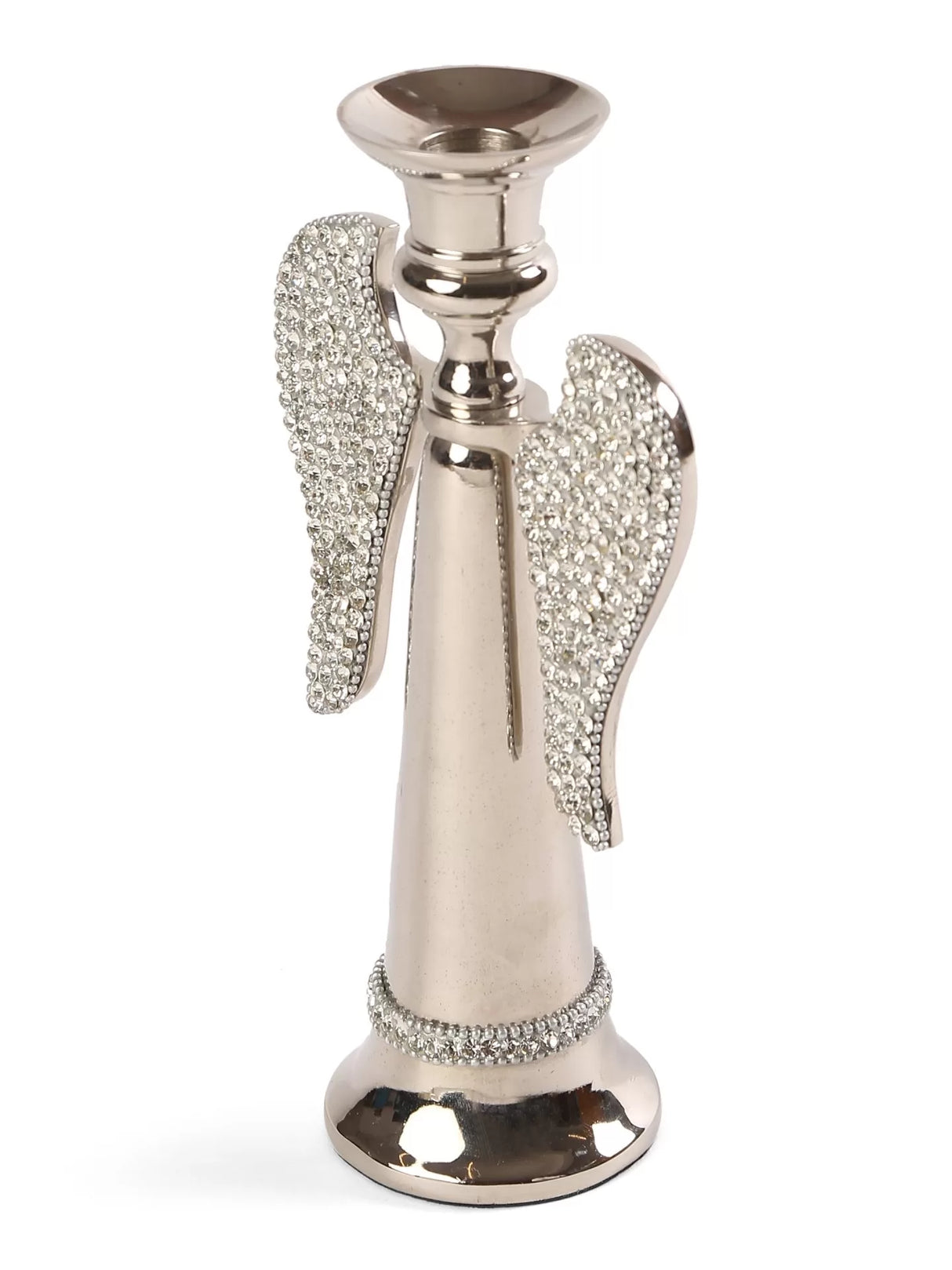 Candle Holder - Angel With Rhine Stones
