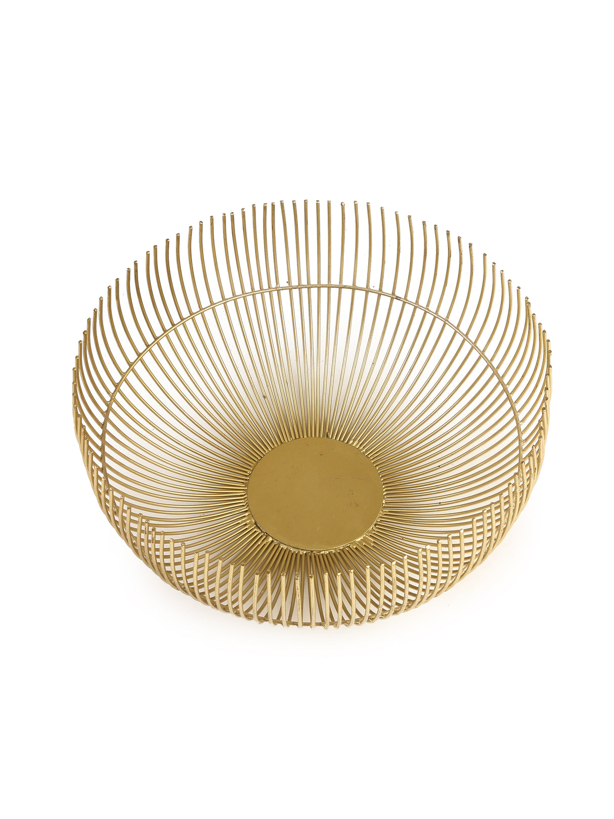 Fruit Basket in matt Gold finish