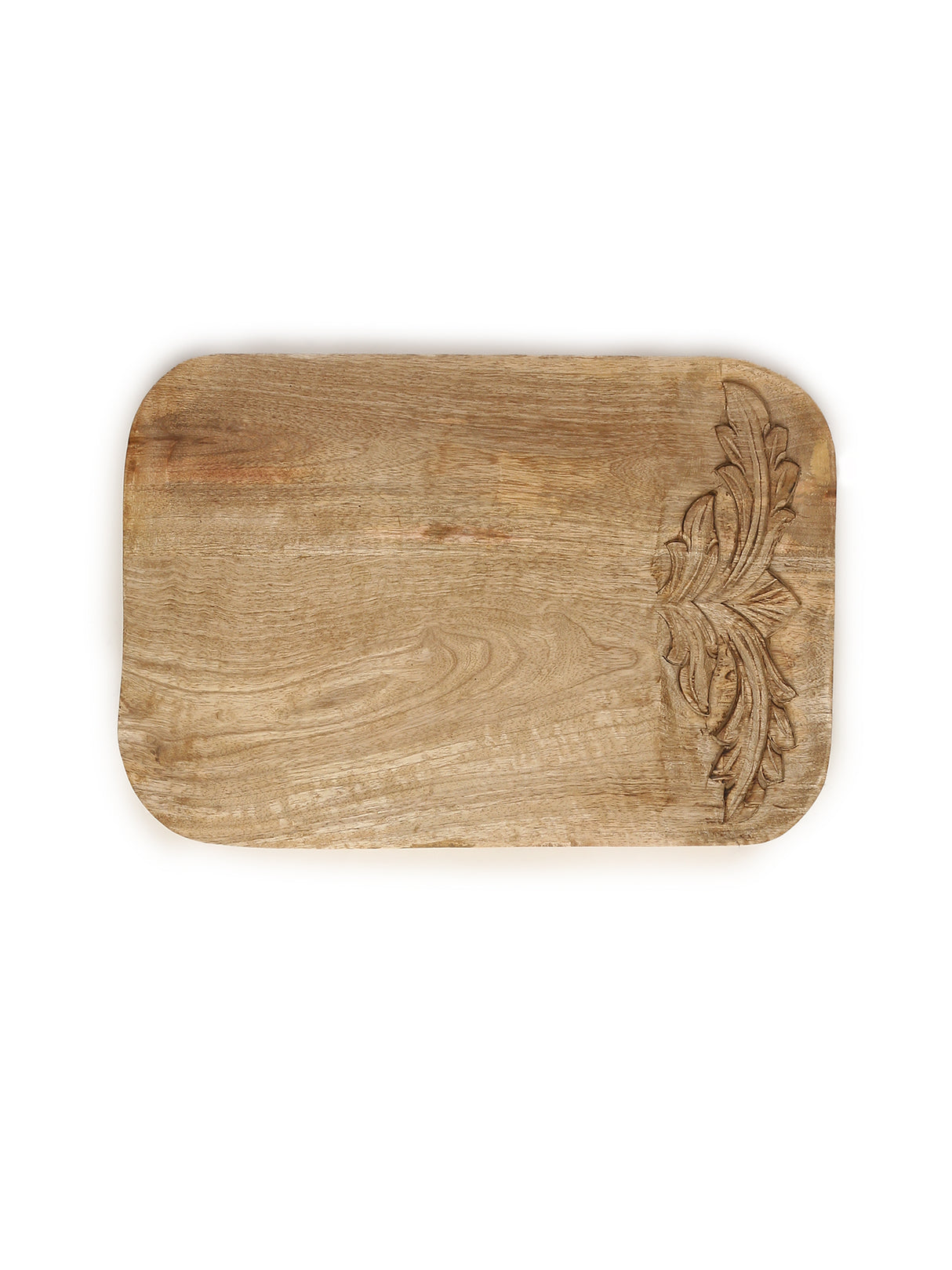 Chopping Board - Flower Design Hand Carved Cheese