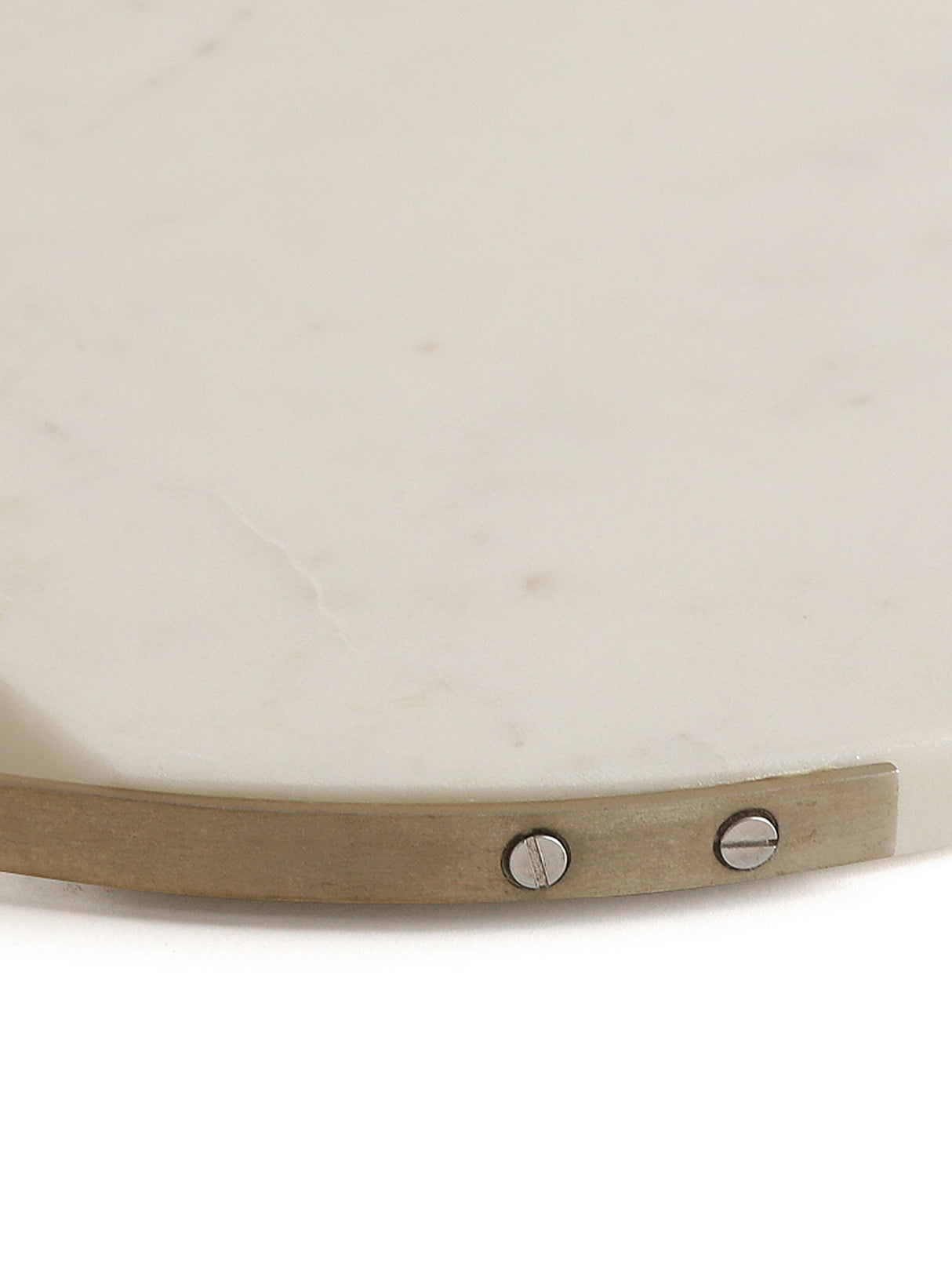 Chopping Board - Marble Cheese Board Cum Platter With Matt Gold Handle And Cheese Cutlery