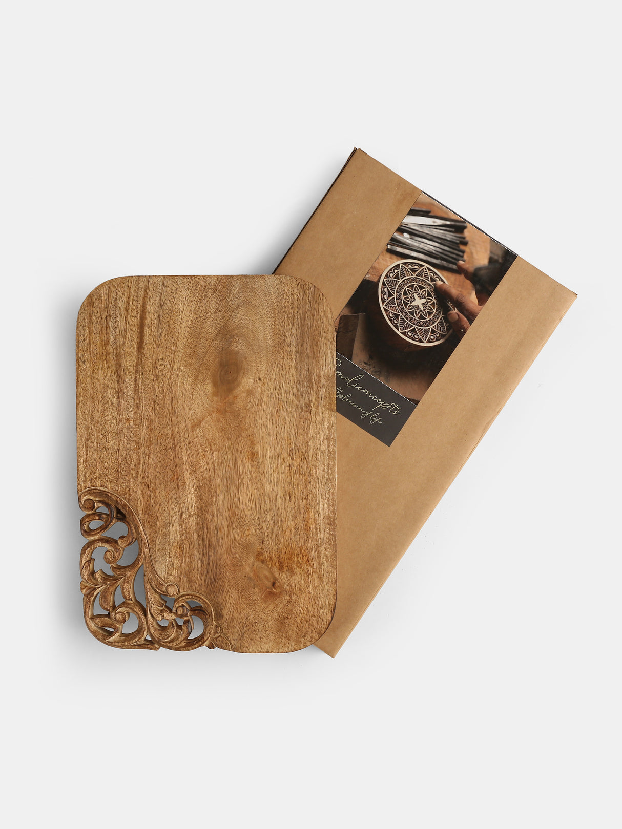 Chopping Board - Cheese Board Cum Platter With Carved Edge