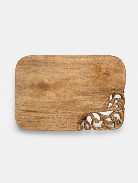 Chopping Board - Cheese Board Cum Platter With Carved Edge