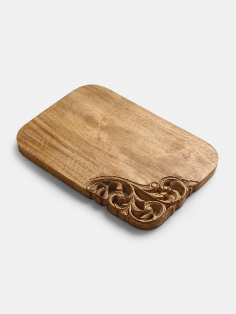 Chopping Board - Cheese Board Cum Platter With Carved Edge