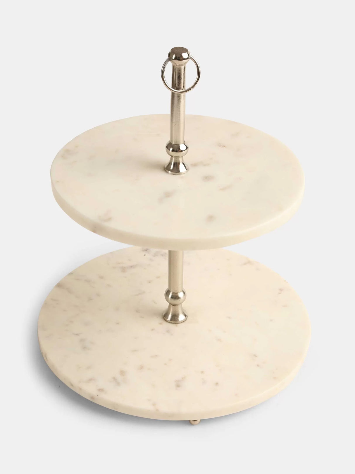 Cake Stand - Marble Two Tier