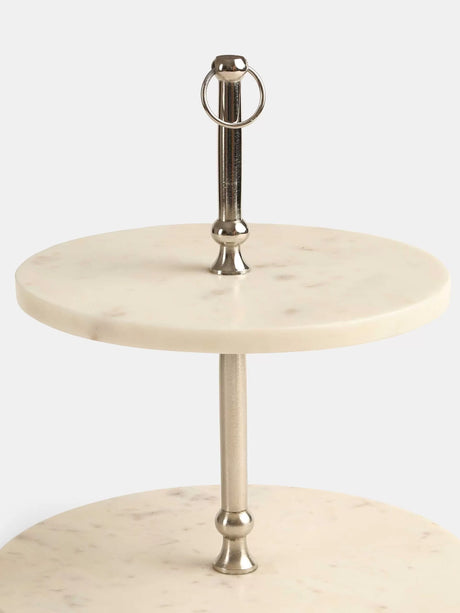 Cake Stand - Marble Two Tier
