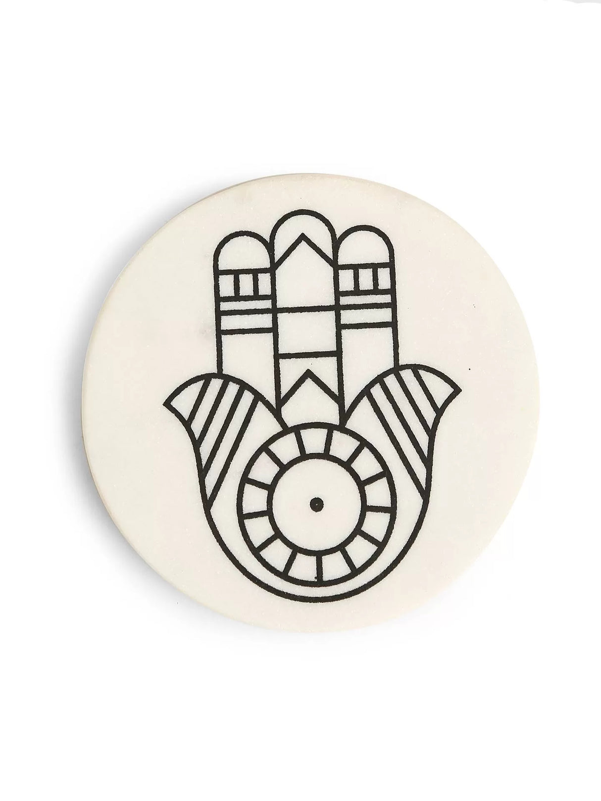 Marble Coasters - Hands of Humsa Set of 4