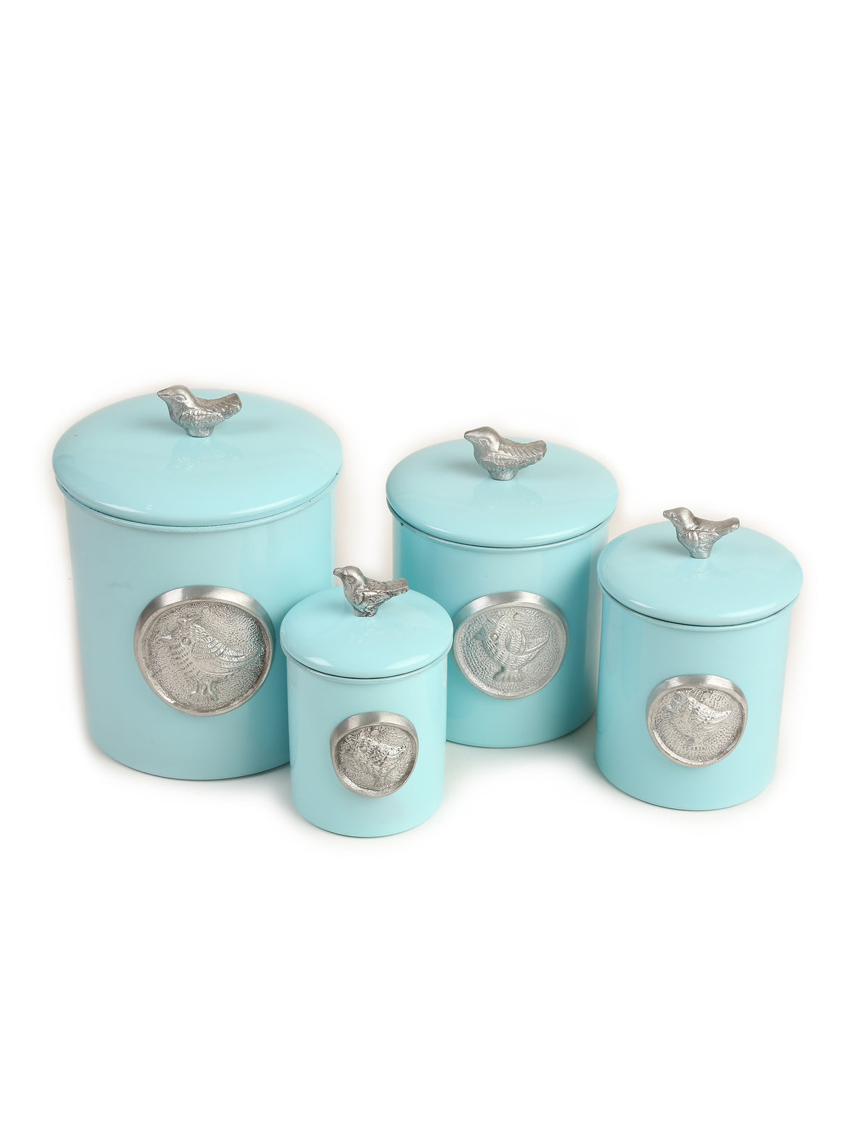 Bird design Blue Canister set