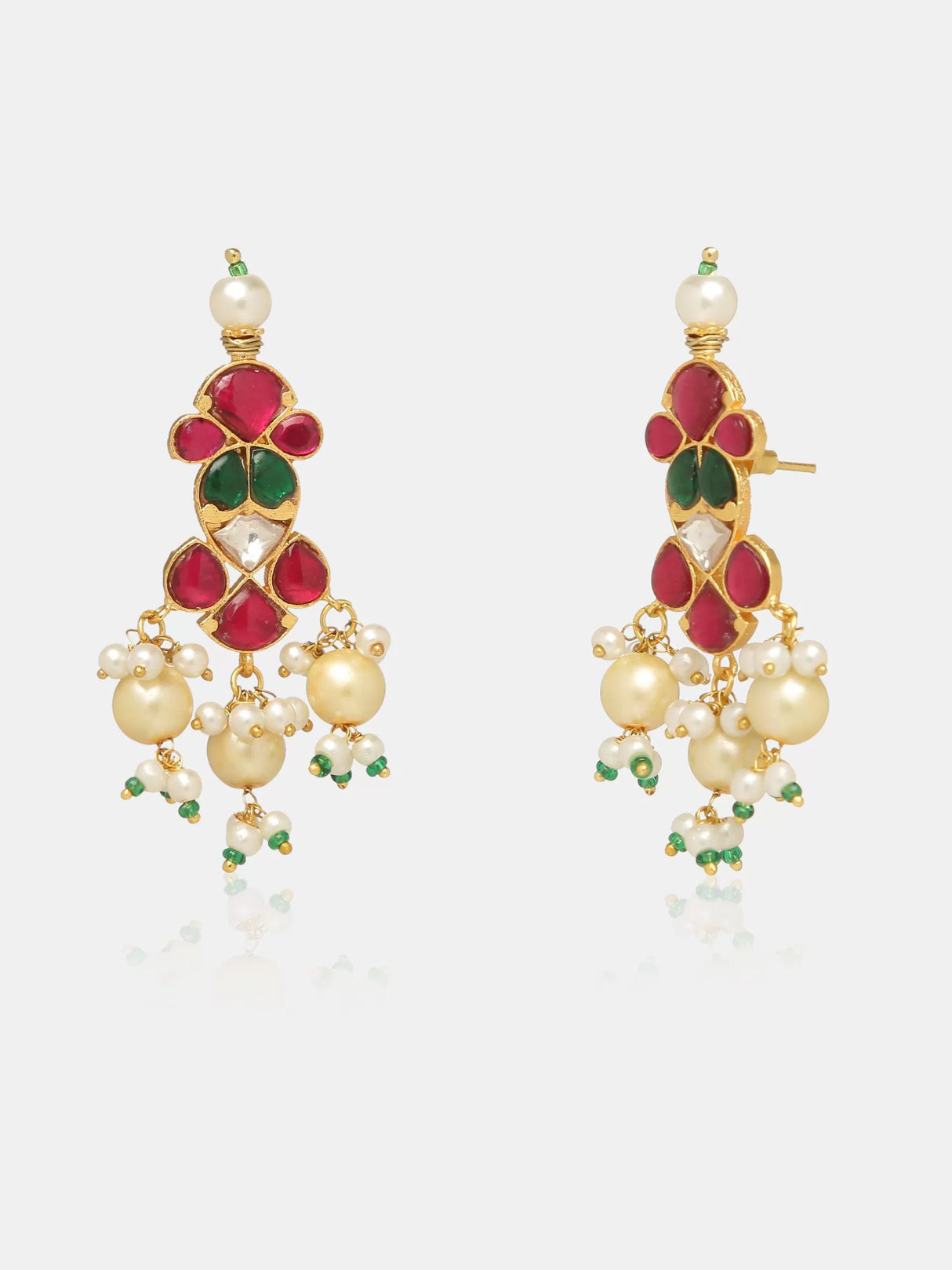 Pearl Kundan Choker With Earrings