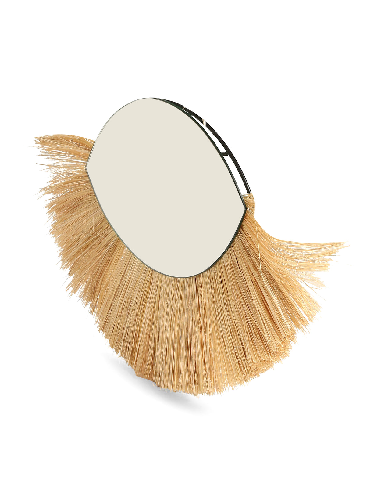 Mirror - Eye shaped decorative crafted with Natural sea grass