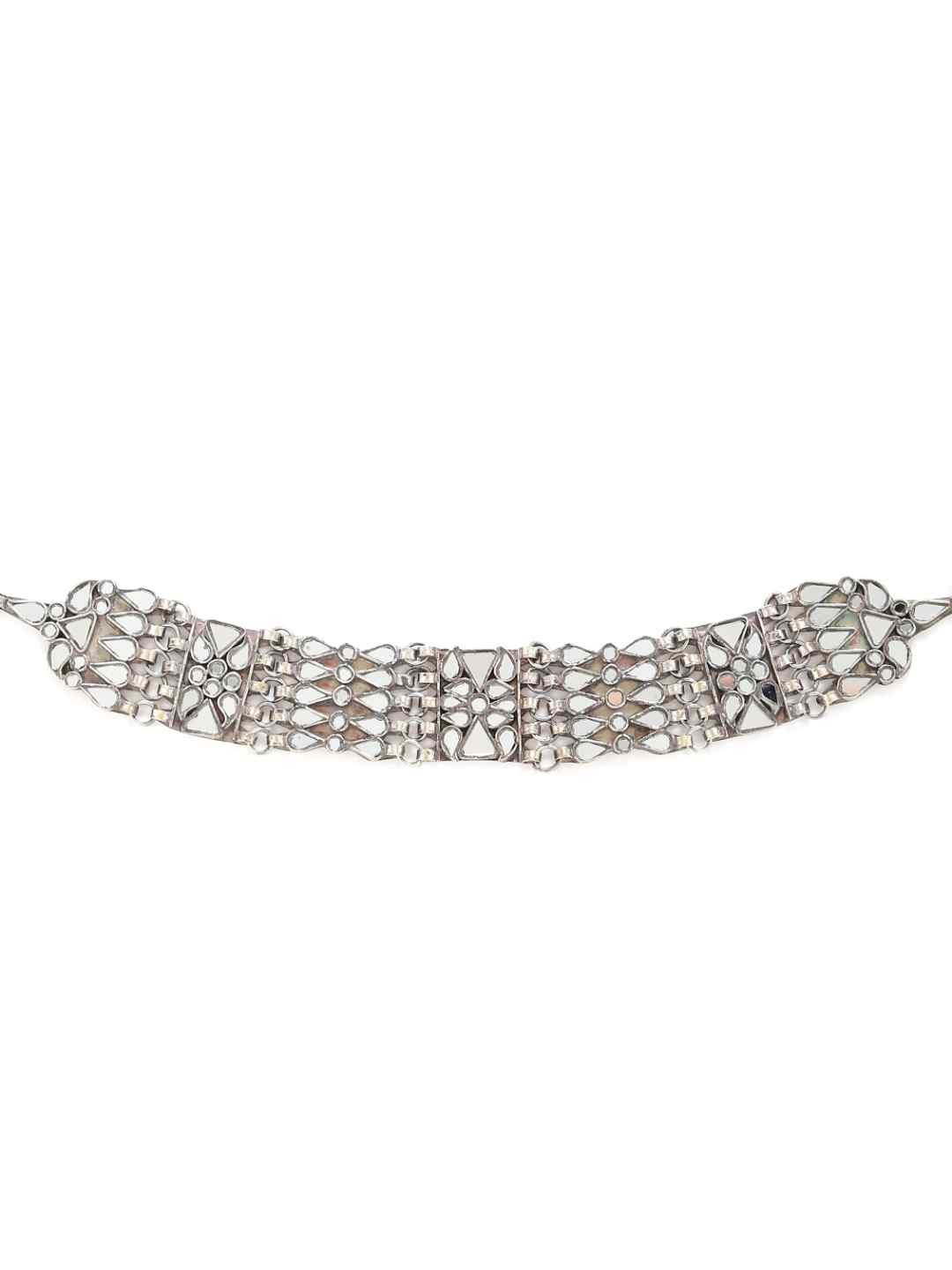 Choker Necklace - Antique Silver Look
