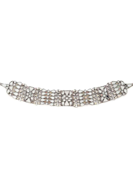 Choker Necklace - Antique Silver Look