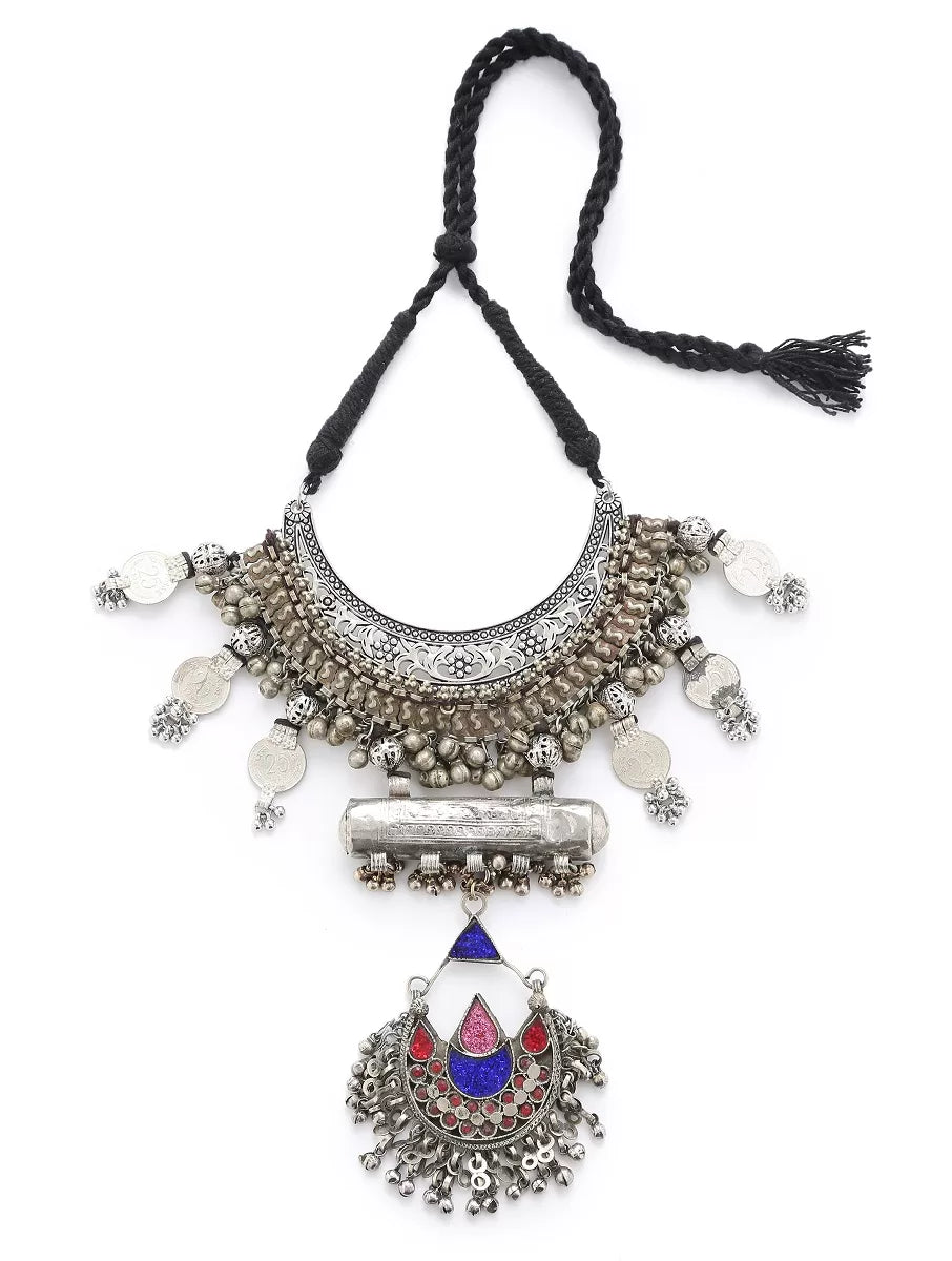 Choker - Afghani With Glass Detail Pendant