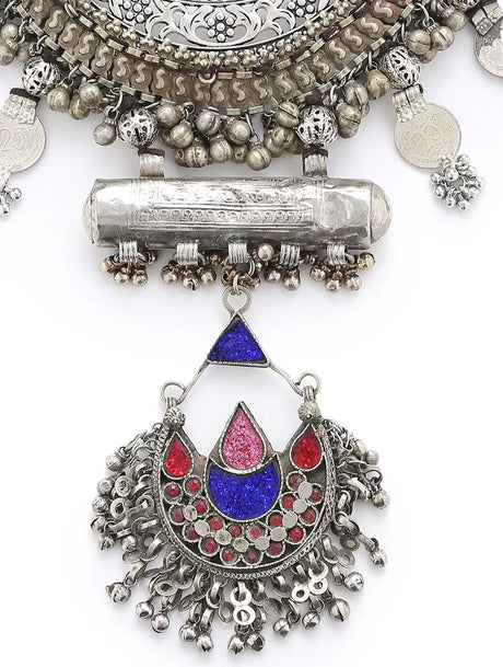 Choker - Afghani With Glass Detail Pendant