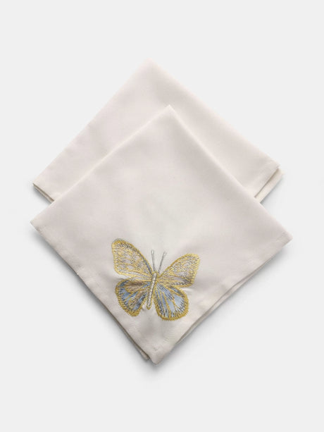 Napkin - With Butterfly Applique And Embroidery Set of 4