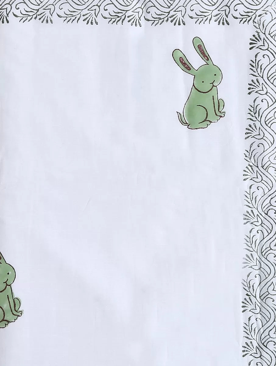 Baby Dohar - Rabbit Hand Block Print