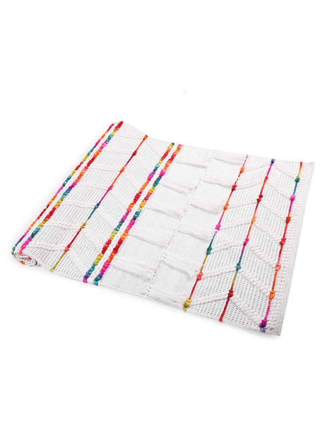 Handwoven Pit Loom Multicolor Rug