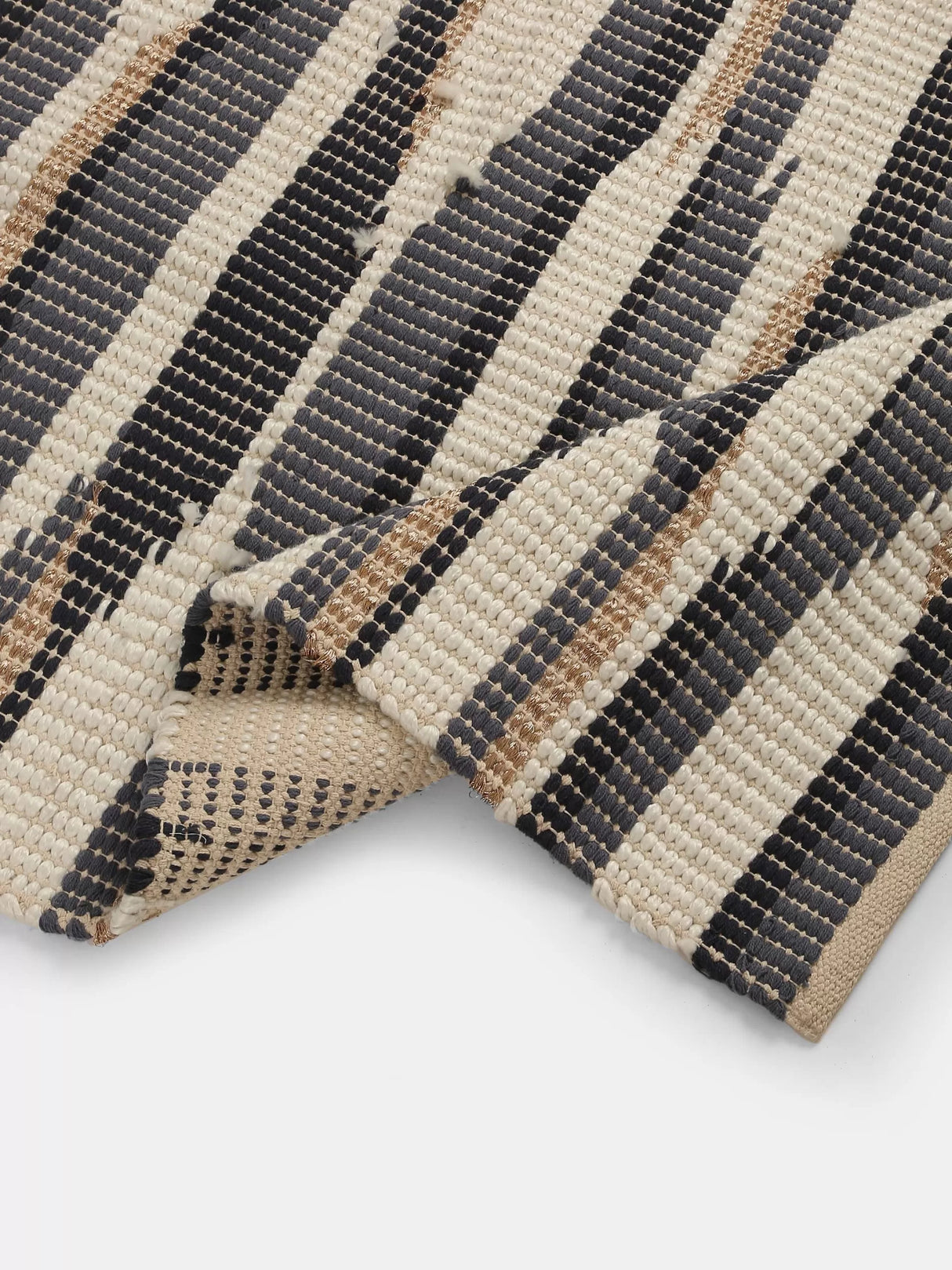 Blue And Off White Dari With Golden Details