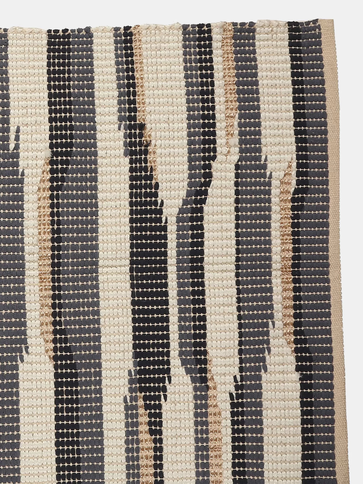 Blue And Off White Dari With Golden Details