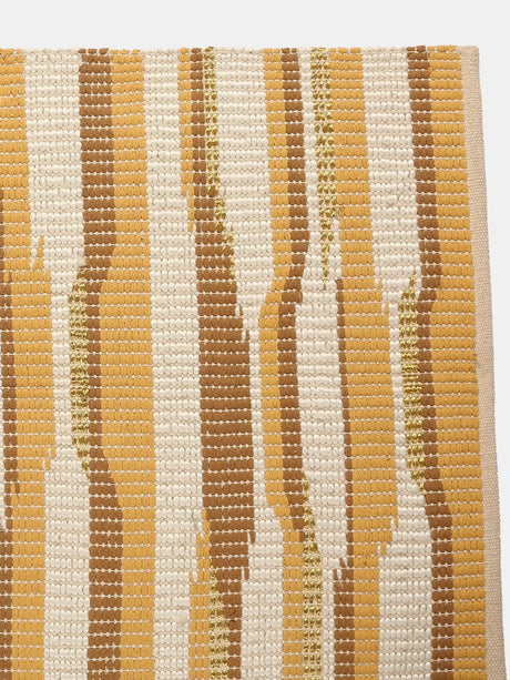 Yellow And Off White Dari With Golden Details