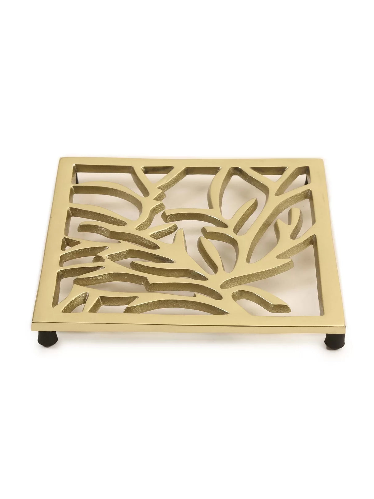 Trivet - Matt Gold Tree Design