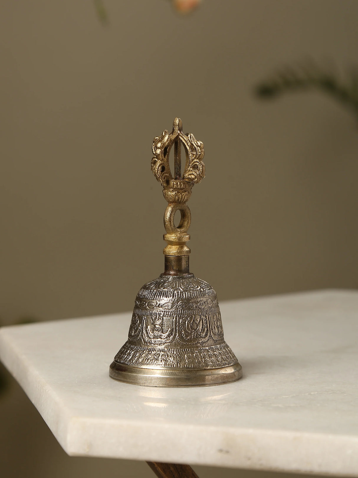 Bell - Dorjee Design Hand Bell in Brass
