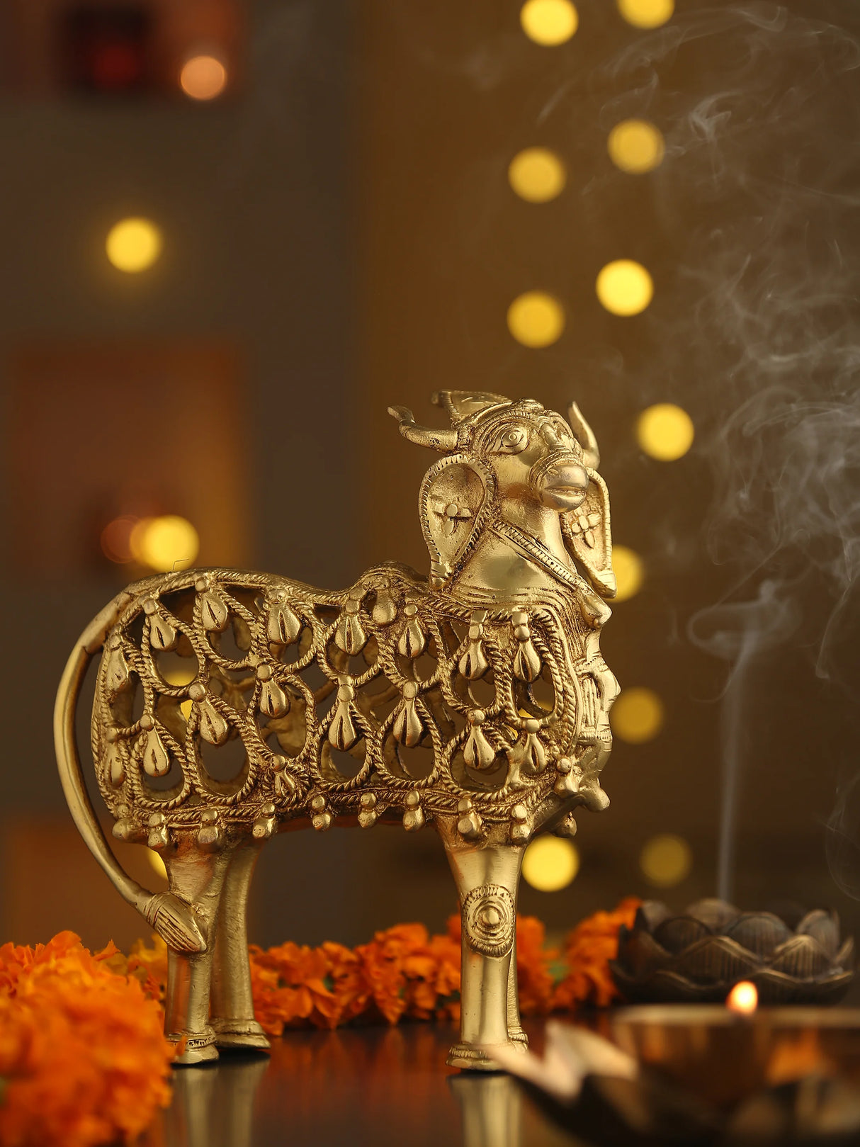 Brass Statue - Unique Dhokra Cow