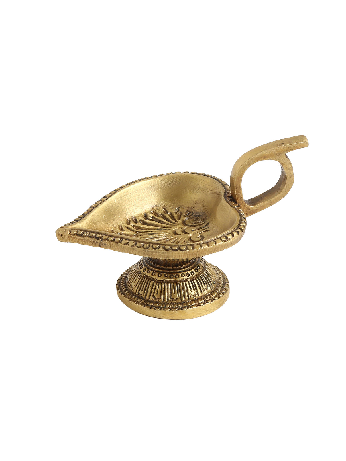 Brass Diya paan leaf shape
