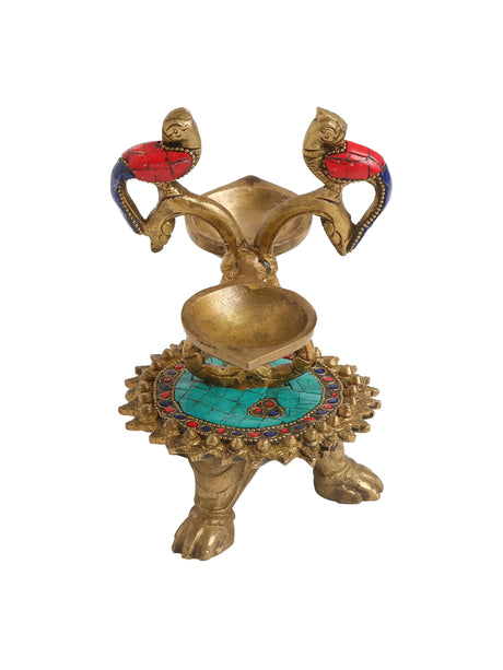 Home Decor Accent - Diya - Bird With Stones And Stand 1