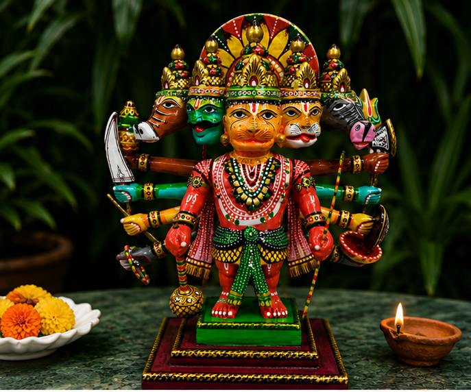 Panchmukhi Hanuman -Single piece