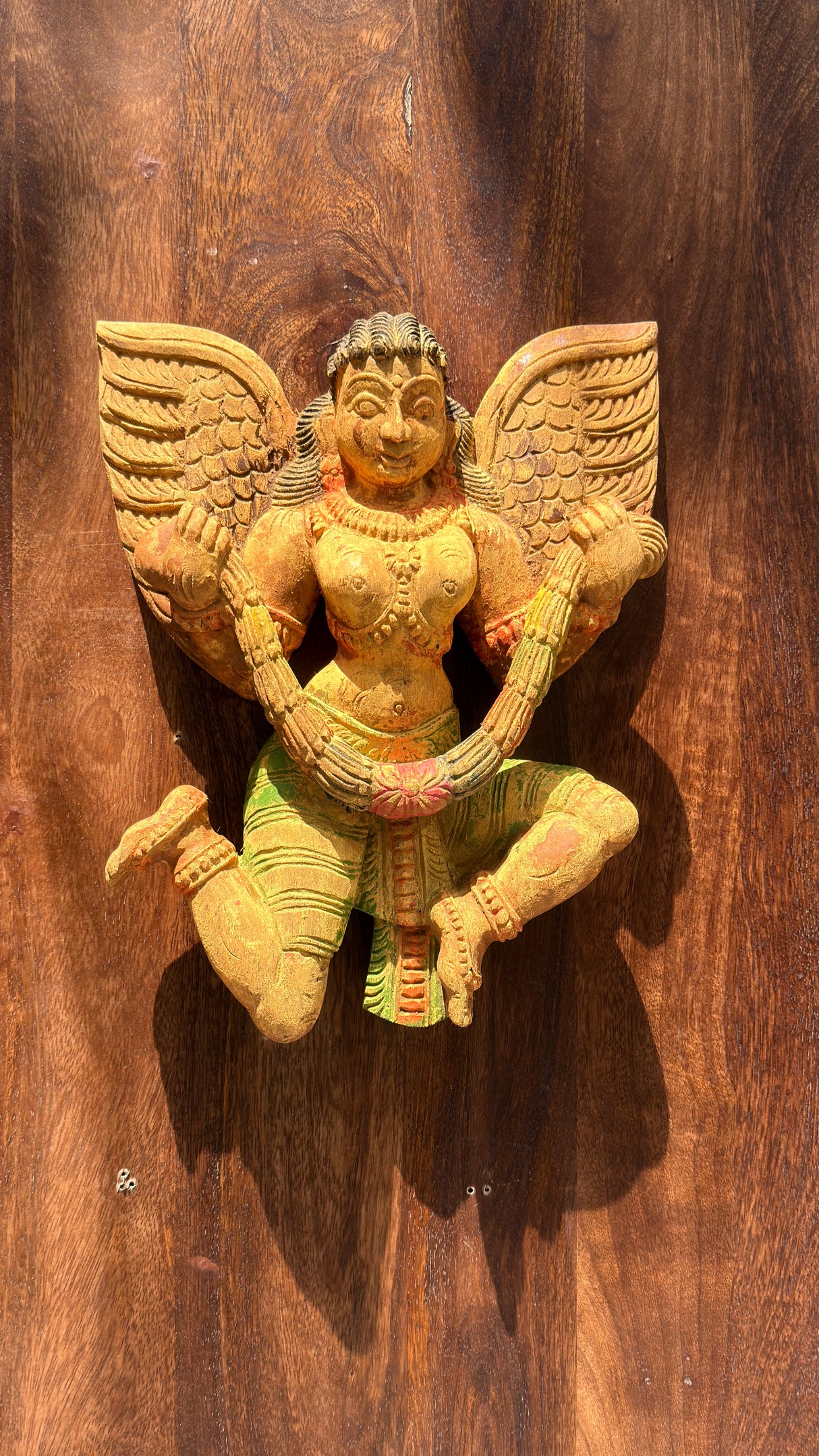 Handcrafted Wooden Gandharva