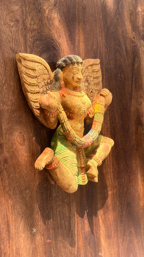 Handcrafted Wooden Gandharva