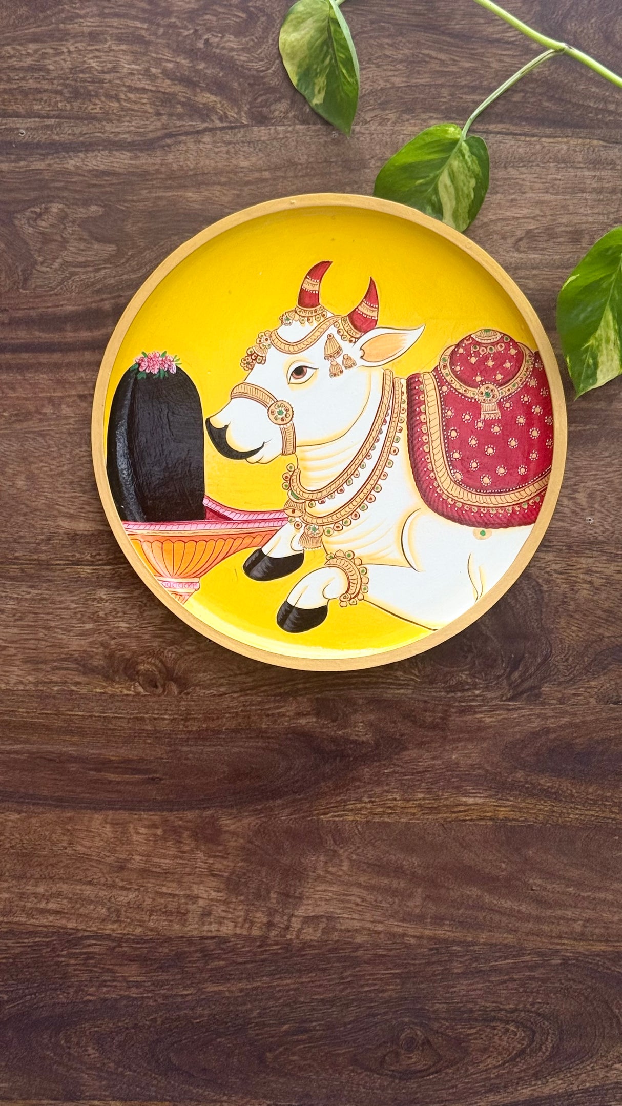 Wooden Wall Plates - Sacred Cow