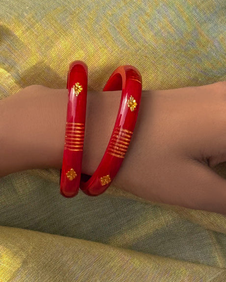 Rajshree Shakha Pola bangles
