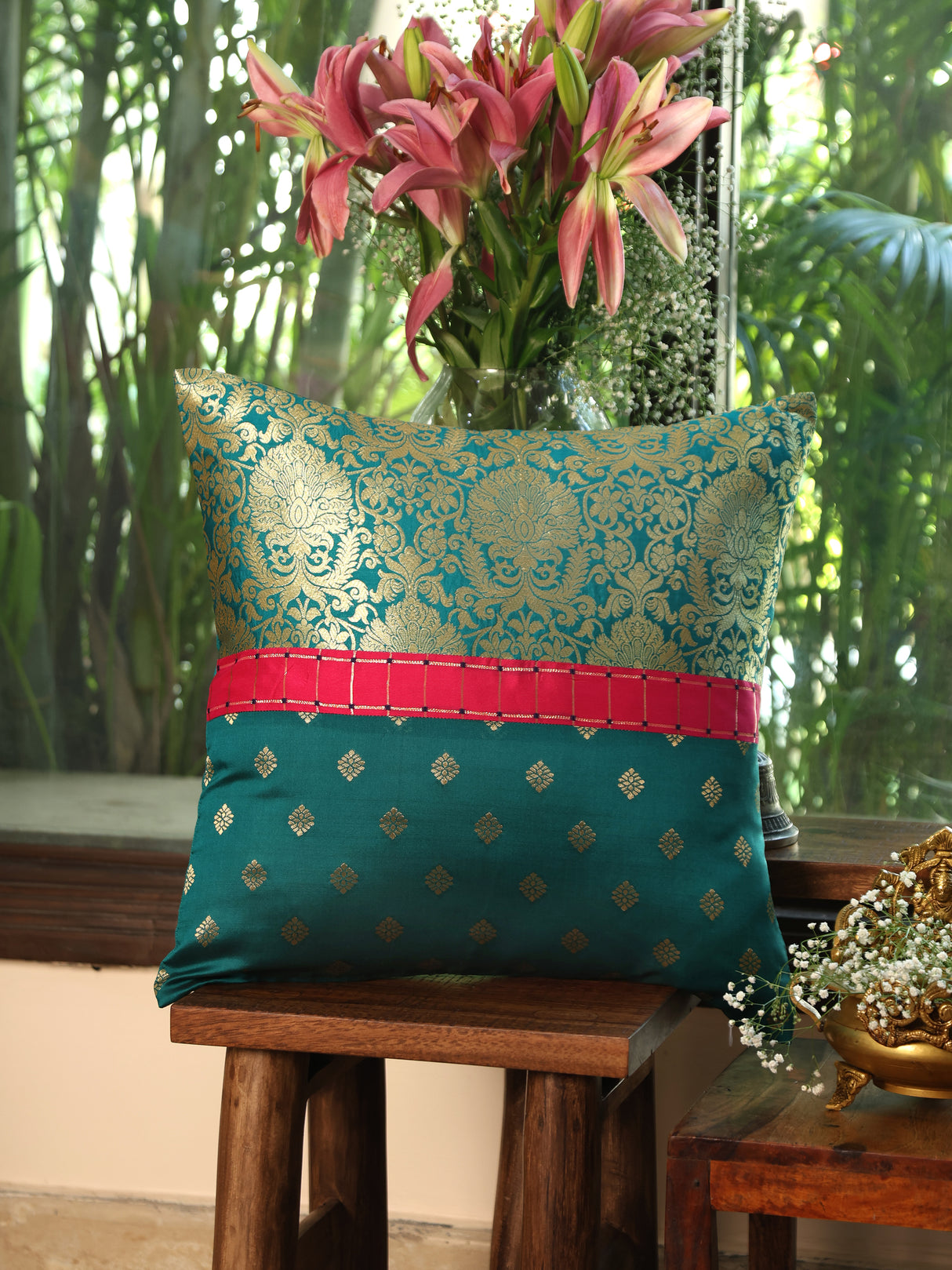 Sari Silhouettes - Cushion Cover