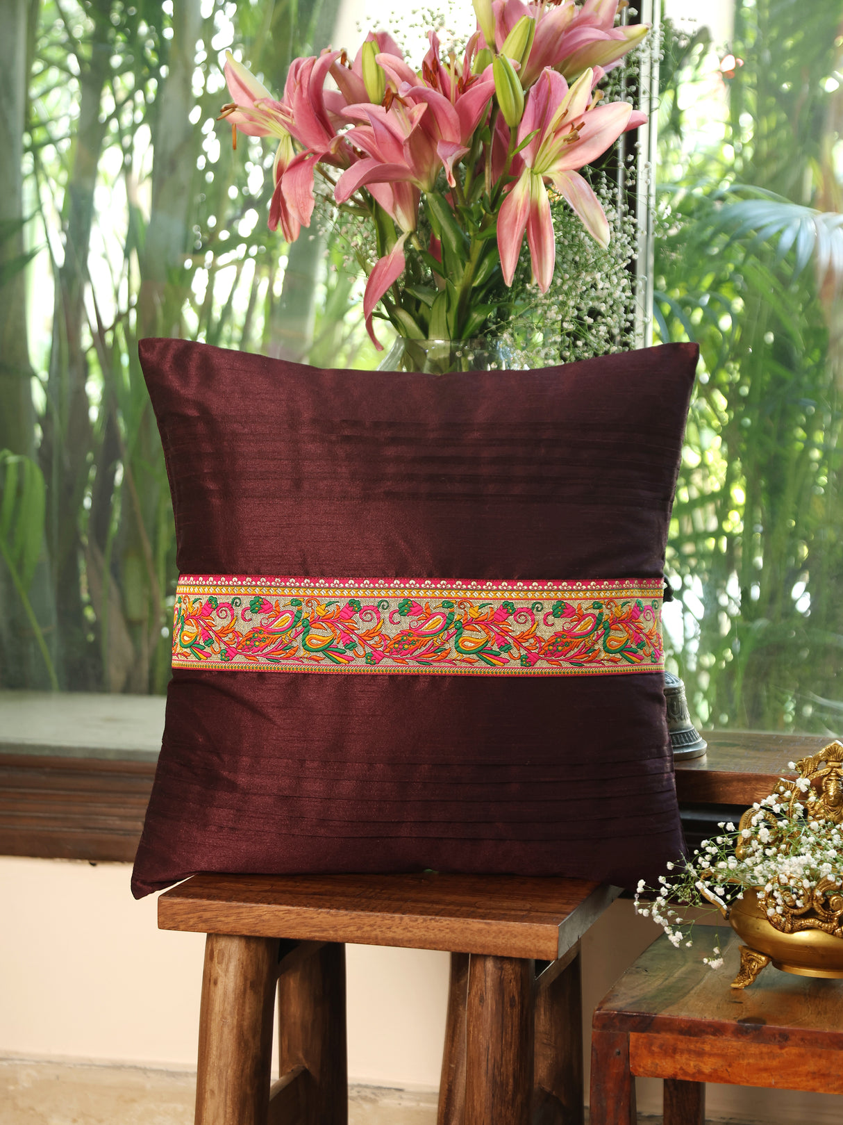 Sari Silhouettes - Cushion Cover