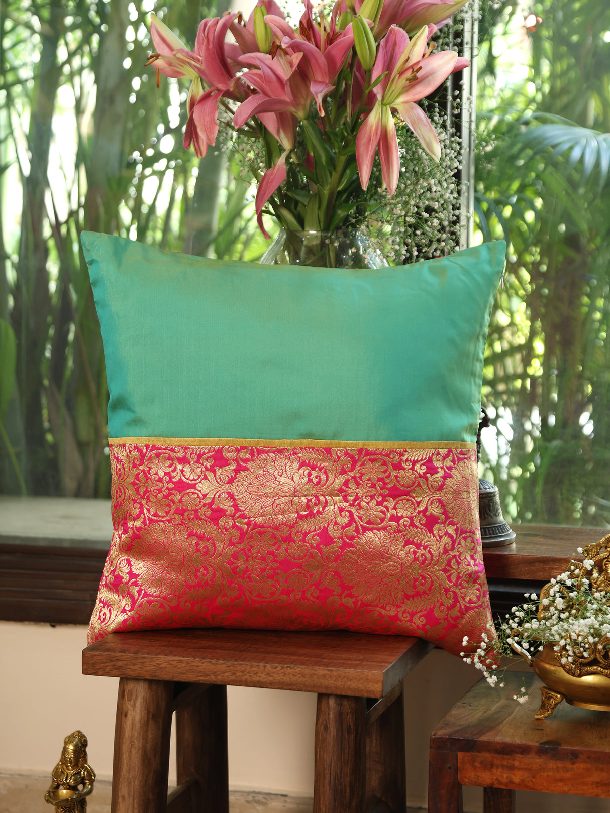 Sari Silhouettes - Cushion Cover