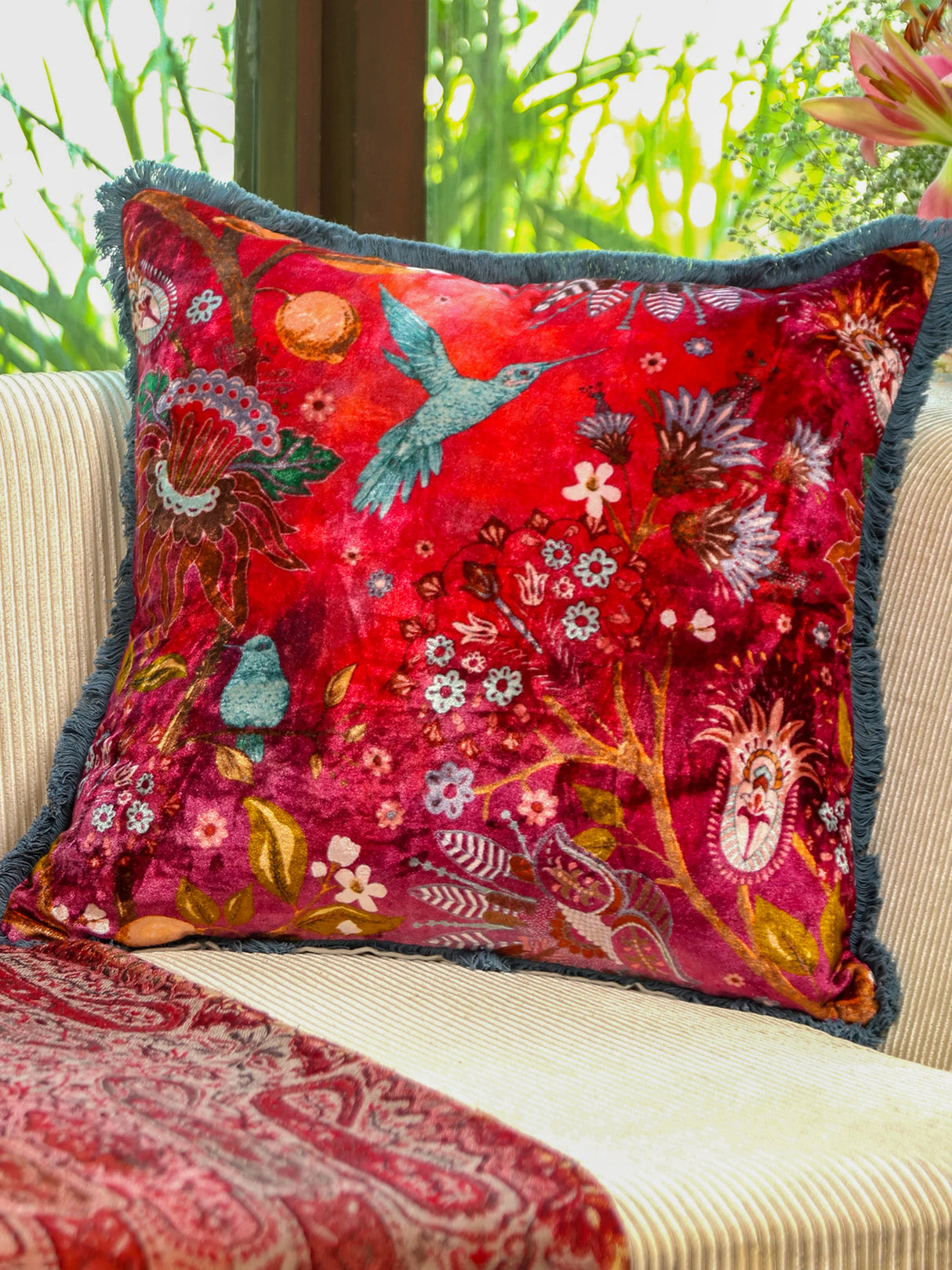 Digital Jungle Printed - Cotton Viscose Cushion