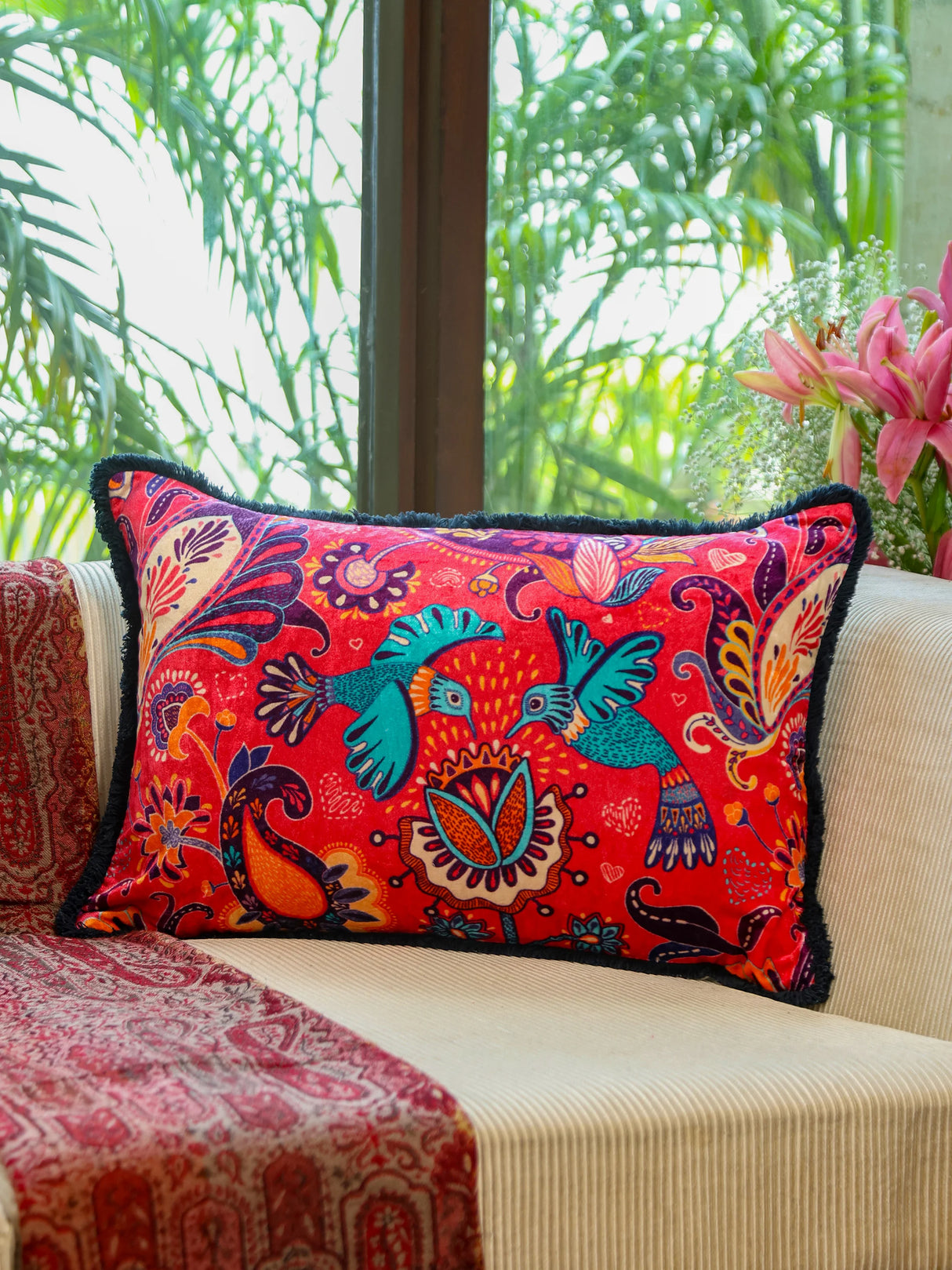 Digital Jungle Printed - Cotton Viscose Cushion