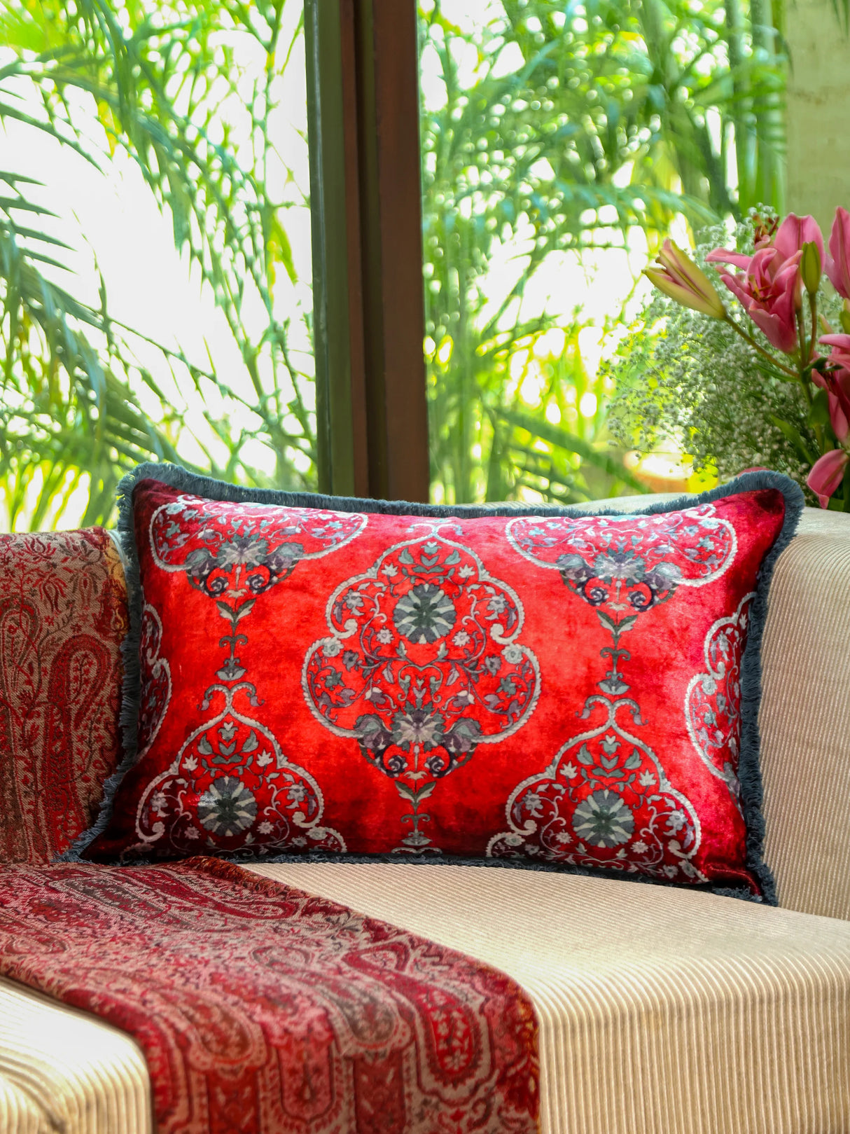 Digital Jungle Printed - Cotton Viscose Cushion