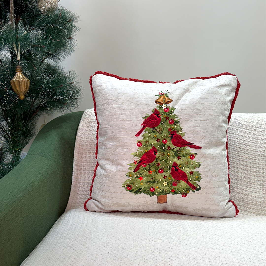 Christmas Tree Cushion-Filled