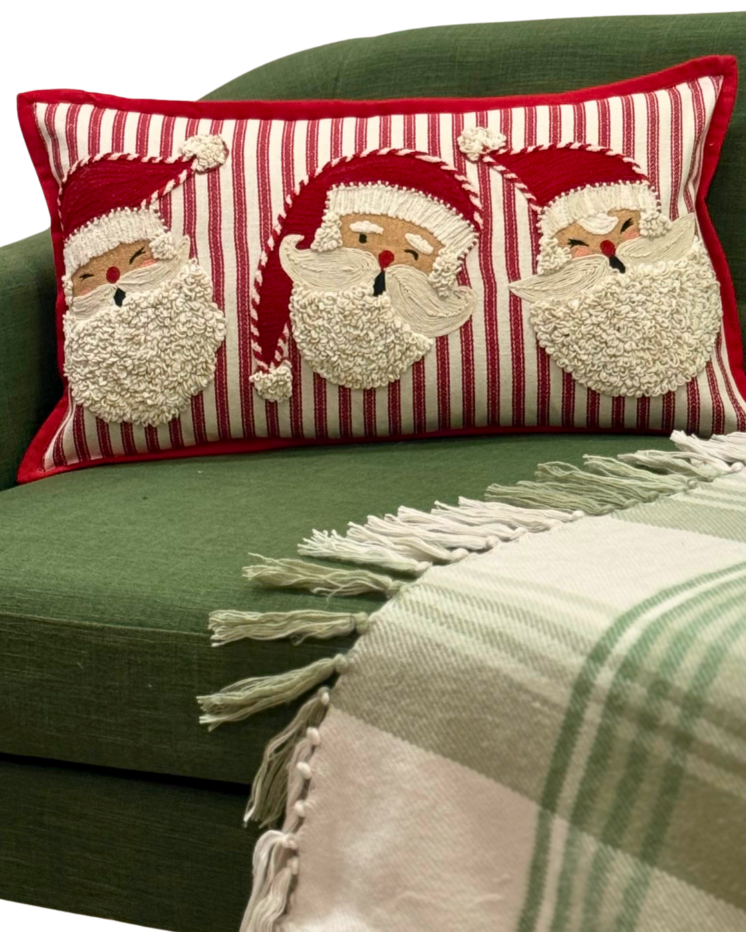 Santa Face Trio Cushion Cover