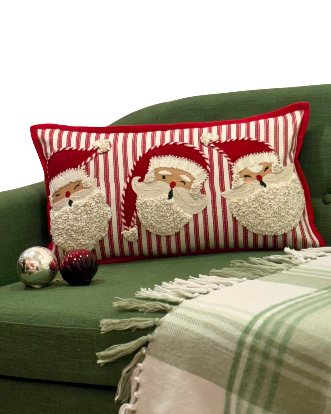 Santa Face Trio Cushion Cover