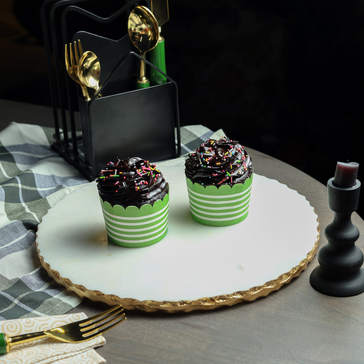 Marble Cheese board cum platter