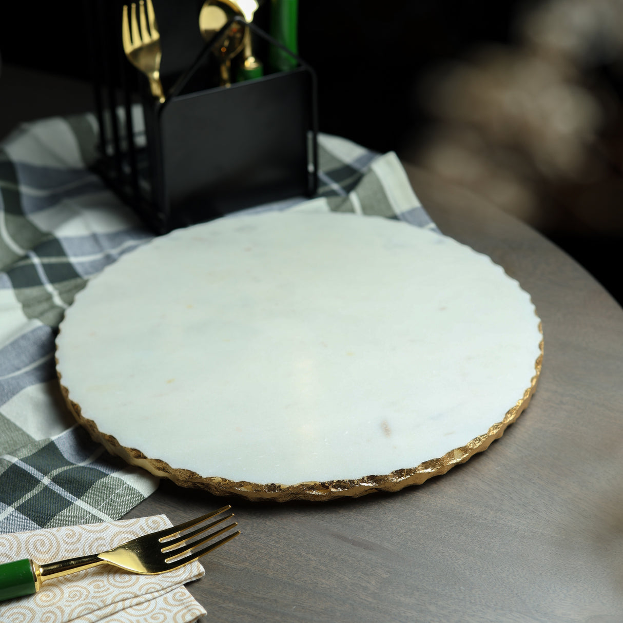 Marble Cheese board cum platter
