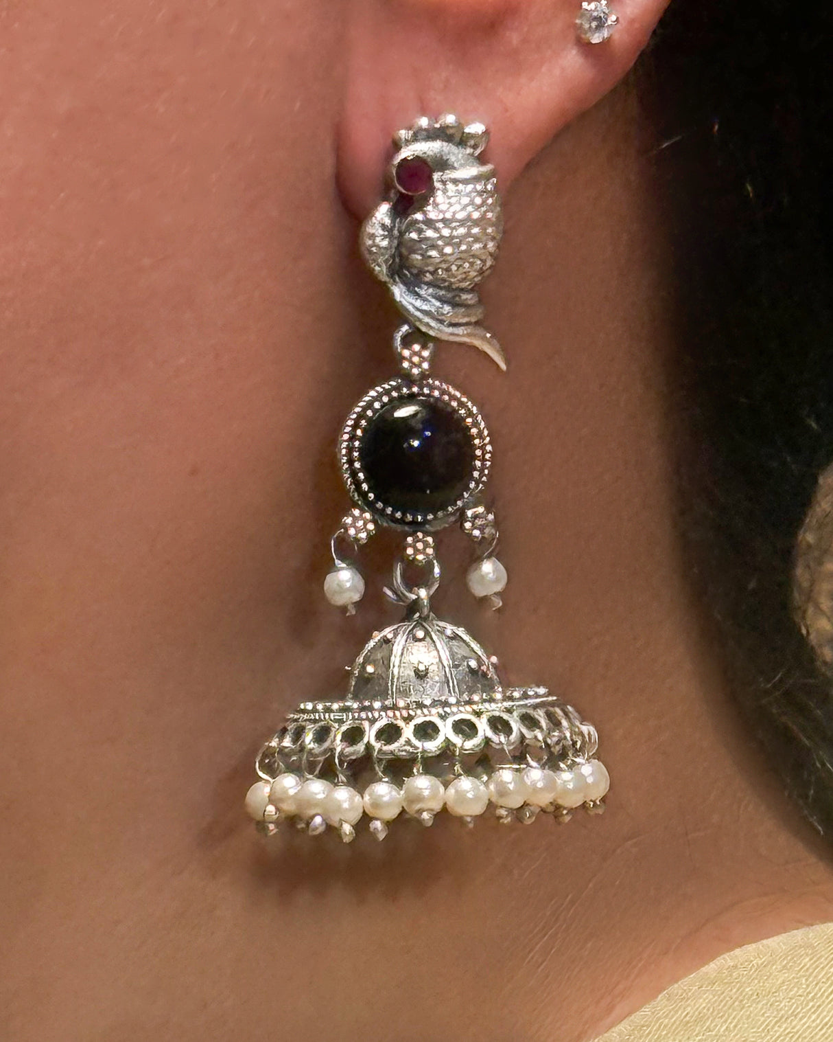 Pankhuri Peacock design Jhumka