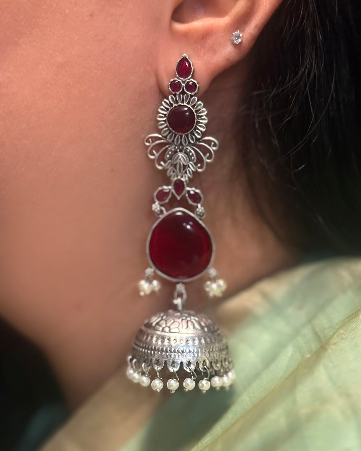 Pankaja stone Jhumka