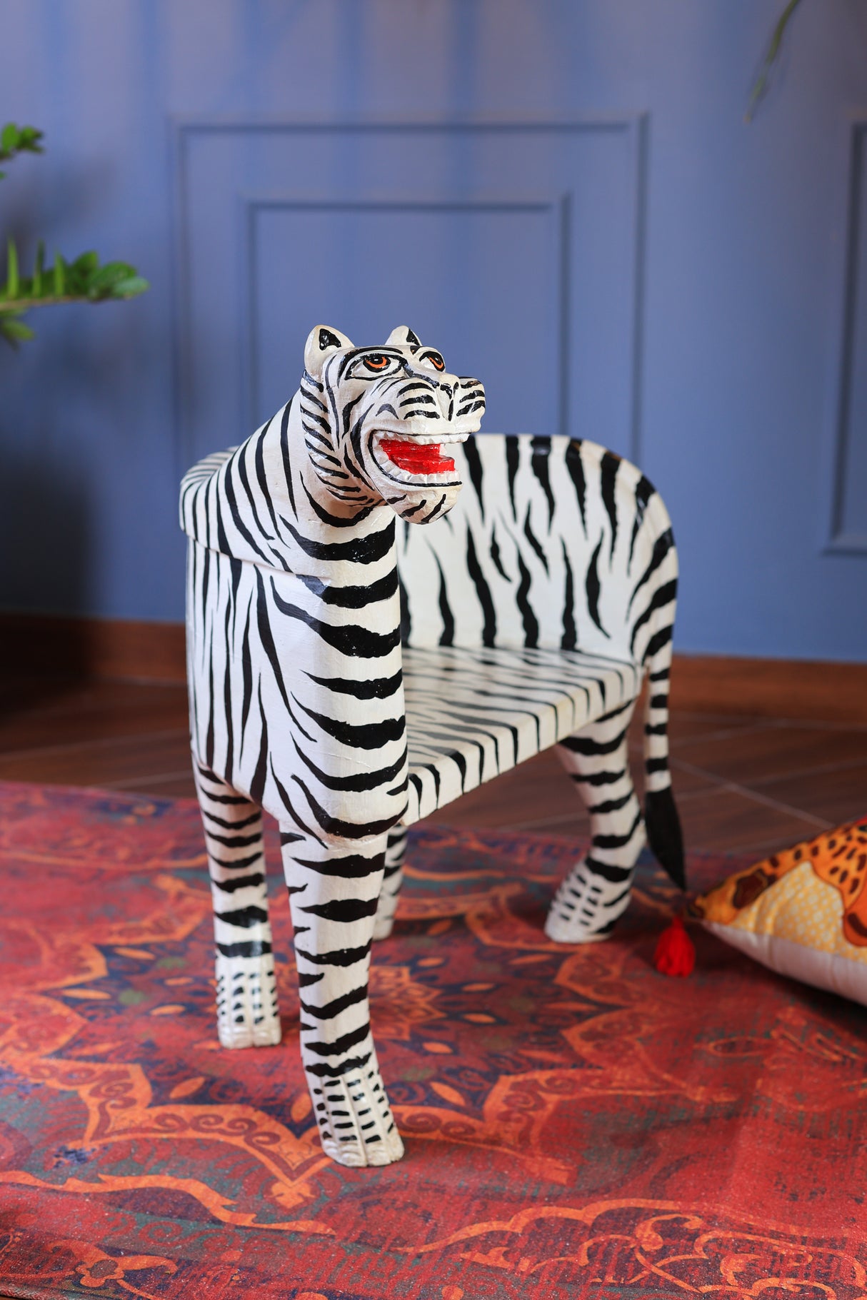 Wooden Tiger Chair Painted (Baby Chair)