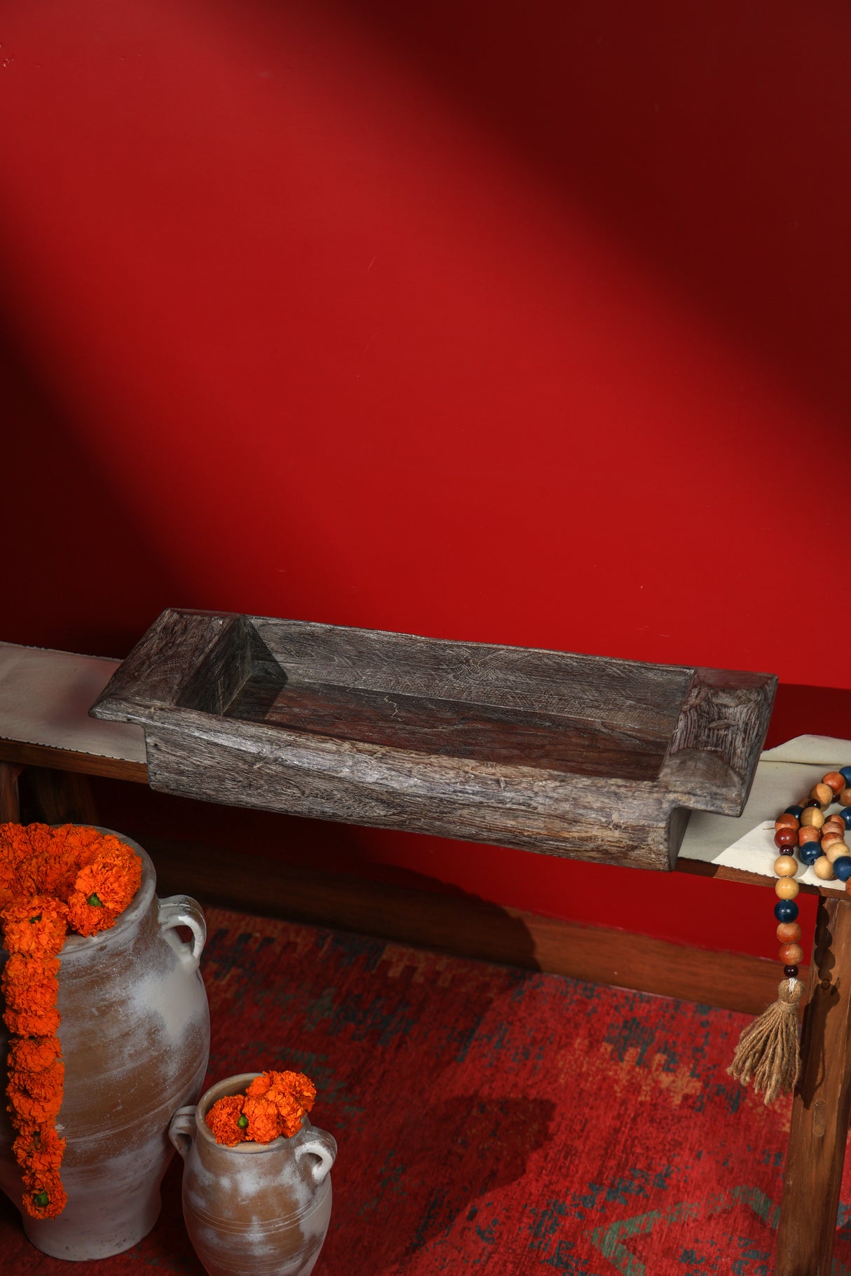 Planters assorted wooden rustic