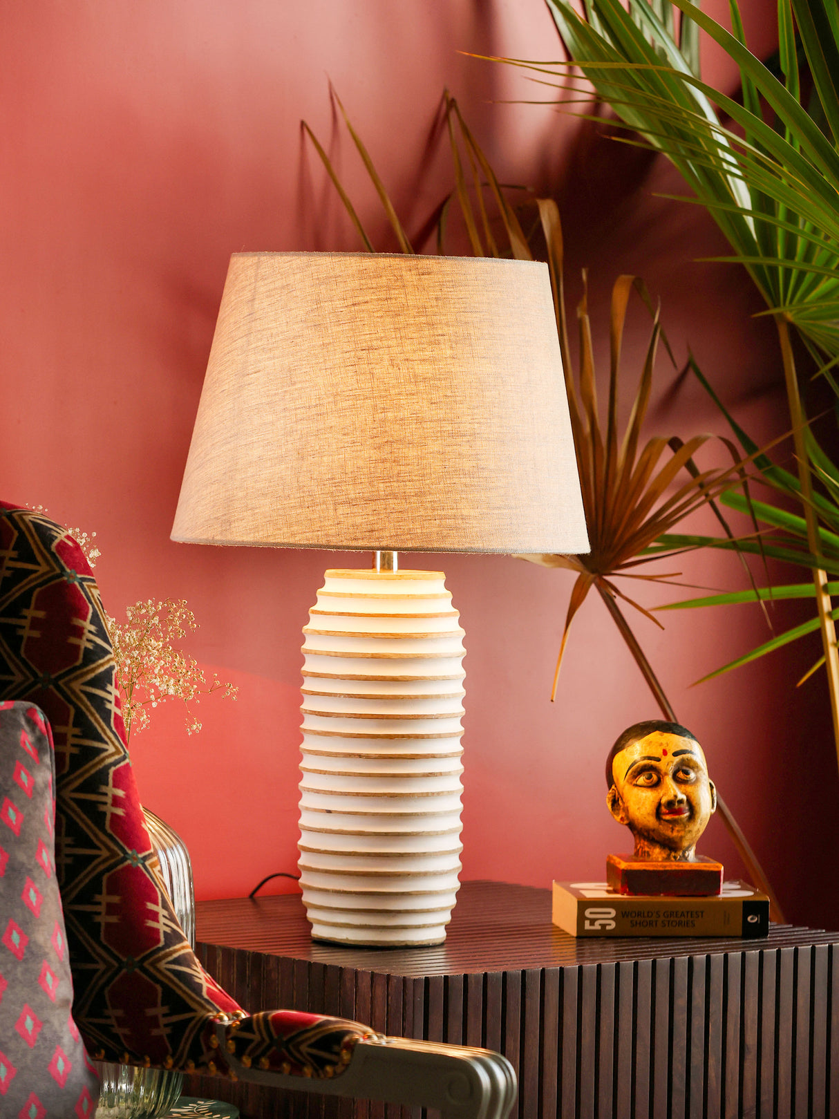 CelestialShine Table Lamp - Wooden